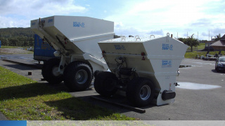 Rozsypávač pojiva – pre stabilizáciu vápnom/cementom Rozsypávač pojiva – pre stabilizáciu vápnom/cementom